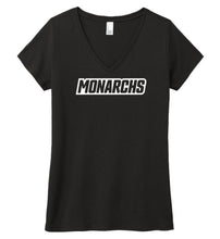 Load image into Gallery viewer, MONARCHS LADIES V-neck T-shirt