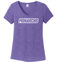 Load image into Gallery viewer, MONARCHS LADIES V-neck T-shirt
